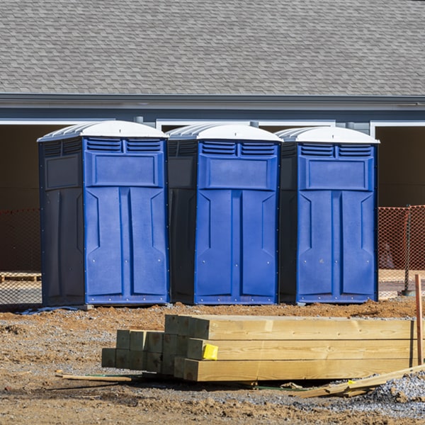 what is the expected delivery and pickup timeframe for the porta potties in New Knoxville OH